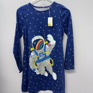 Mini Boden Navy Starry Dress